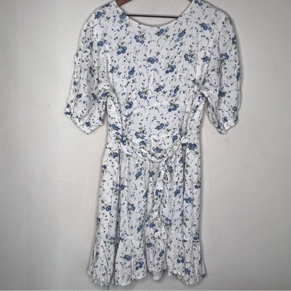 Faithfull the Brand Desmond Mini Dress in Astoria Floral Print, size 10 - Picture 3 of 5